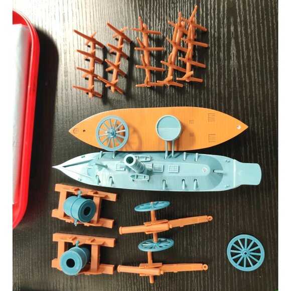 Vtg Awesome Kids American CIVIL WAR Union Confederate Soldiers Figures READ - Picture 12 of 16